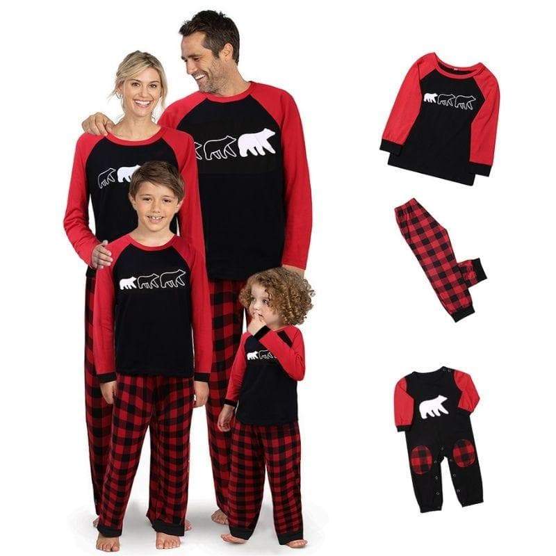 Lisingtool pajamas Fashion Kids Romper For Christmas Family