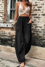 Load image into Gallery viewer, Drawstring Wide Leg Palazzo