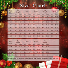 Load image into Gallery viewer, White O Neck Matching Family Christmas Pajamas Set