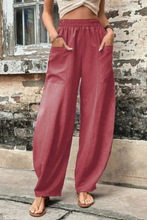 Load image into Gallery viewer, Drawstring Wide Leg Palazzo