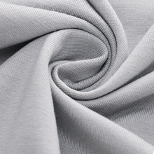 Load image into Gallery viewer, Round Neck Short Sleeved Light Gray Men's Pajamas Set