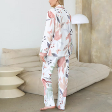 Charger l'image dans la galerie, Ensemble de pyjama manches longues en pur coton à imprimé automnal