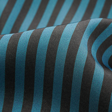 Load image into Gallery viewer, Green Vertical Stripe Short Sleeve Men's Shorts Pajama Set