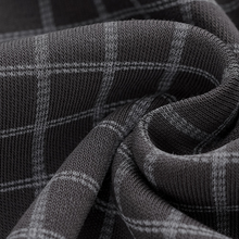 Load image into Gallery viewer, Gray Plaid Short Sleeved Top And Trousers Men's Pajamas Set