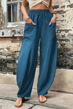 Charger l'image dans la galerie, Pantalon palazzo large à cordon de serrage