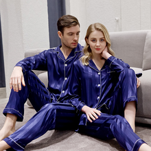 Load image into Gallery viewer, Couple Satin Pajamas Set