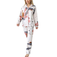Charger l'image dans la galerie, Ensemble de pyjama femme en coton imprimé à manches longues