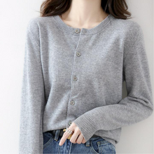 Load image into Gallery viewer, O Neck Cashmere Winter Cardigan