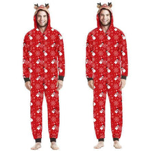 Charger l'image dans la galerie, Combinaison pyjama de Noël assortie pour toute la famille avec capuche