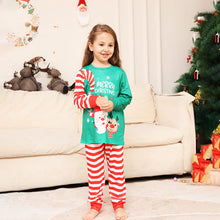 Load image into Gallery viewer, Santa Holiday Striped Family Matching Pajamas