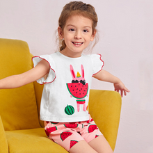 Charger l'image dans la galerie, summer-flying-sleeve-sleepwear-set-for-girls