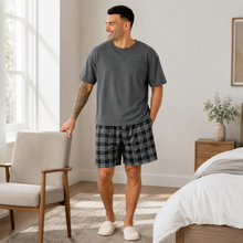 Charger l'image dans la galerie, Pyjashort à carreaux grande taille homme Easy Comfort