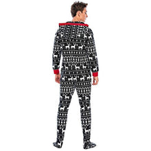 Charger l'image dans la galerie, christmas-printed-men-pajamas-with-hoodie