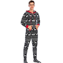 Charger l'image dans la galerie, christmas-printed-men-pajamas-with-hoodie