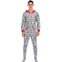 Load image into Gallery viewer, Christmas Printed Men Pajamas With Hoodie
