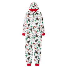 Load image into Gallery viewer, Christmas Print Jumpsuit Pajama Set