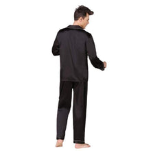 Load image into Gallery viewer, Men Long Sleeve Silk Pajama Set