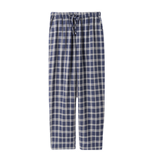 Charger l'image dans la galerie, Men Navy Blue Large Grid Pajamas
