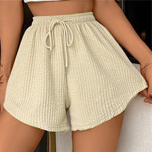 Load image into Gallery viewer, Lace Up High Waisted A-Line Shorts