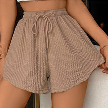 Load image into Gallery viewer, Lace Up High Waisted A-Line Shorts