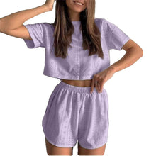 Load image into Gallery viewer, Casual Tops & Shorts Sets For Women