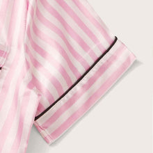 Charger l'image dans la galerie, Pink Silk Shorts Sleepwear Set for Women