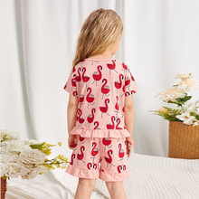 Load image into Gallery viewer, printed-pajamas-short-sets-for-girls