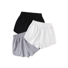 Charger l'image dans la galerie, 3 Pack Solid Drawstring Waist Shorts