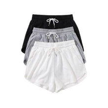 Charger l'image dans la galerie, 3 Pack Solid Drawstring Waist Shorts
