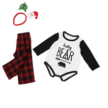 Load image into Gallery viewer, White Bear Matching Family Pajama Set