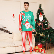 Load image into Gallery viewer, Santa Holiday Striped Family Matching Pajamas