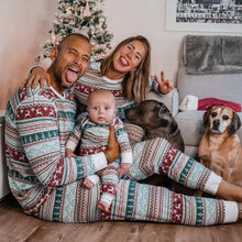 Charger l'image dans la galerie, Round Neck Elegant Matching Christmas Pajamas Set
