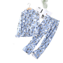 Charger l'image dans la galerie, Panda Print Tee & Pants Pajamas Set