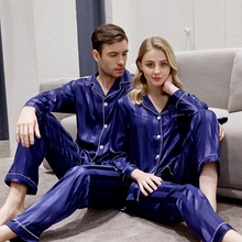 Load image into Gallery viewer, Couple Satin Pajamas Set
