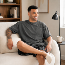 Charger l'image dans la galerie, Pyjashort à carreaux grande taille homme Easy Comfort
