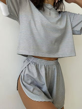 Load image into Gallery viewer, Women&#39;s Soft Polyester Blend Two-Piece Shorts Set
