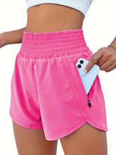 Load image into Gallery viewer, Women&#39;s High-Waisted Running Shorts with Pockets
