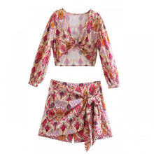 Load image into Gallery viewer, Print Skirt Shorts Set
