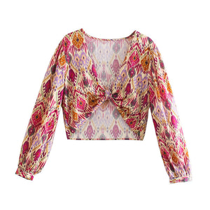 Print Skirt Shorts Set