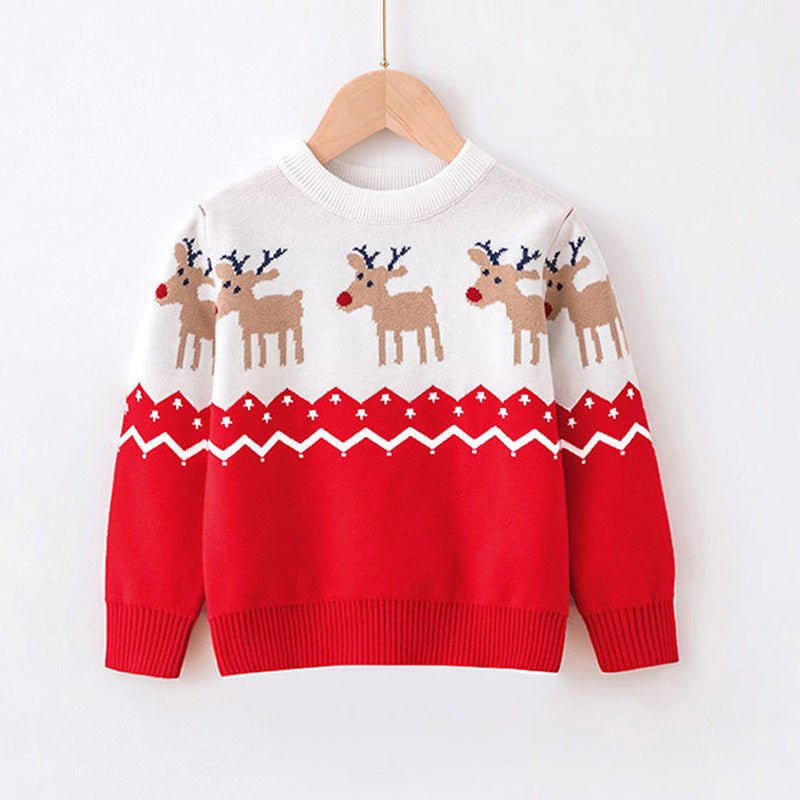 Girl Reindeer Snowflake Christmas Ugly Sweater