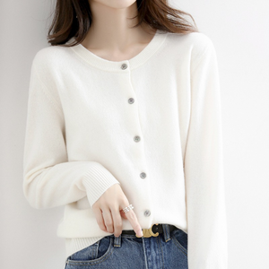 O Neck Cashmere Winter Cardigan