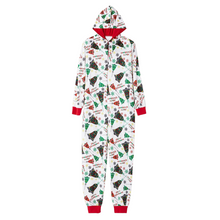 Load image into Gallery viewer, Christmas Print Jumpsuit Pajama Set

