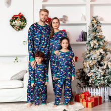 Load image into Gallery viewer, Dinosaur Print O Neck Matching Family Christmas Pajama Set
