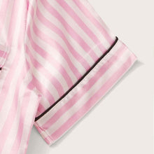 Load image into Gallery viewer, Pink Silk Shorts Sleepwear Set for Women
