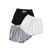 Load image into Gallery viewer, 3 Pack Solid Drawstring Waist Shorts
