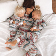 Load image into Gallery viewer, Round Neck Elegant Matching Christmas Pajamas Set
